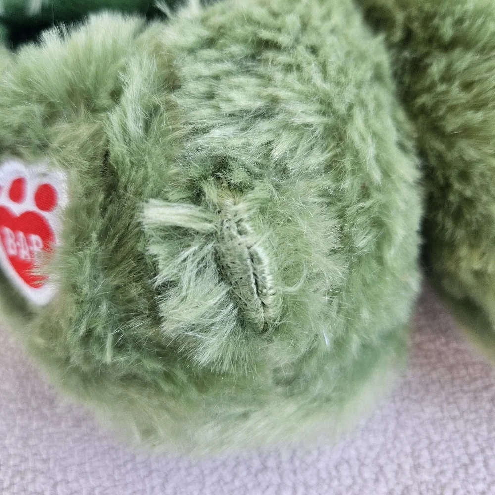 Build A Bear Halloween Zombie Bear House Slippers Shoes Youth SZ 1 2 Green